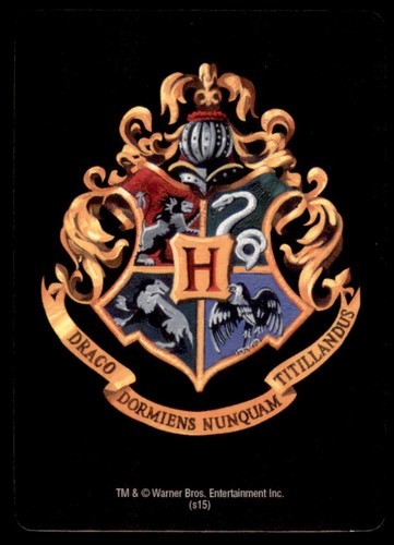 Tarjeta de póker 2015 Harry Potter Warner Bros. Hogwarts Crests Slytherin #KING - Imagen 2 de 2