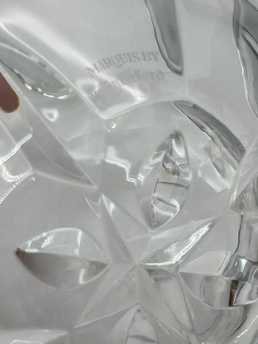 WATERFORD Marquis FLORAL ROSE BLOSSOM BOWL, Cut Crystal, 5 1/8", Genuine - Picture 7 of 9