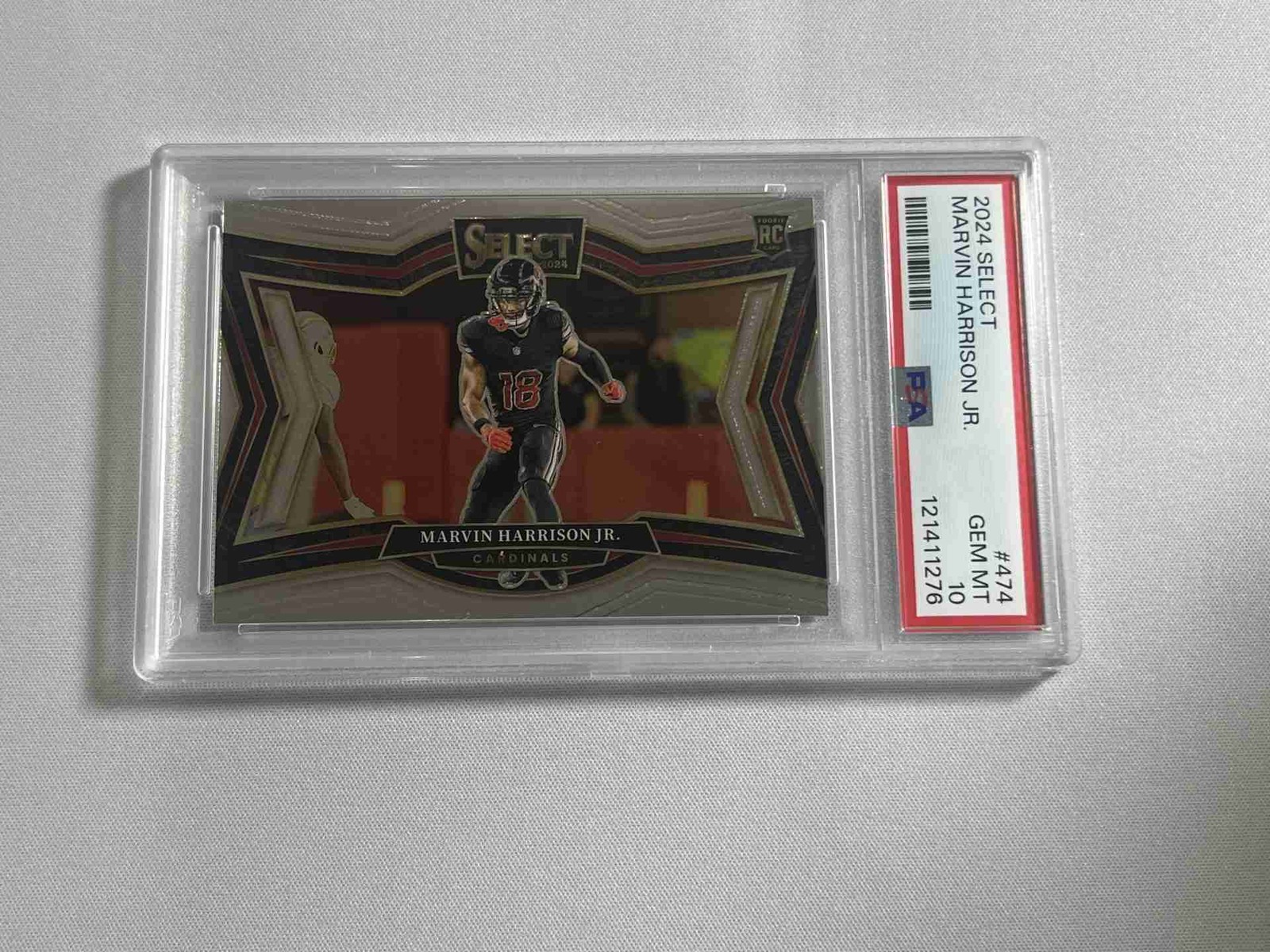 2024 Panini Select Football MARVIN HARRISON JR. #474 Rookie Field Level PSA 10