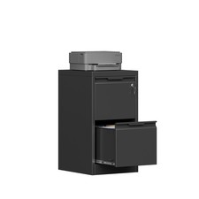 Metal 2 Drawer Narrow File Cabinet with Lock Storage Filing Cabinet Office Home