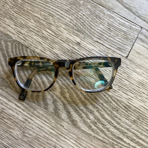 Warby Parker Preston 235 Eyeglasses FRAME ONLY Brown Tortoise Plastic 49-20-140