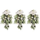 3 Pieces Door Wreath for All Seasons Wreaths Crafts Hanging Front