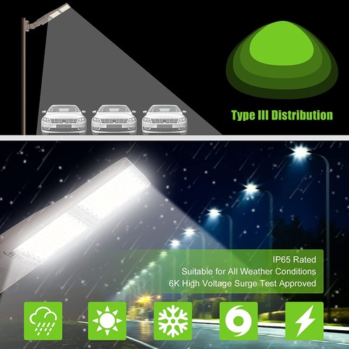 240W LED Parking Lot Area Light Dusk to Dawn Photocell Arm Mount Stadium Lights - Picture 5 of 13