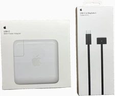 Apple 96W USB-C Power Adapter + USB-C To Magsafe 3 Cable (2m) Space Black