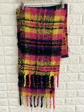 Victorias Secret Multicolor Blanket Scarf Oversized 82"x 12" Warm Cozy