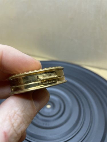 Vintage, Unused Helena Rubinstein Gold Metal Blush Compact Rouge A3 - Picture 9 of 9