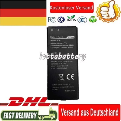 3.7V 1500mAh B26 Battery Batterie Batteria Akku Für B26 Cat Caterpillar PHONE DE