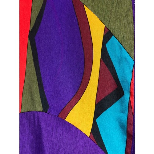 Vintage Kandins One Size Colorful Abstract Art to Wear Vest - Picture 5 of 7