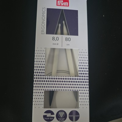 80cm x 8.00mm Circular Knitting Needle by Prym.Ergonomics