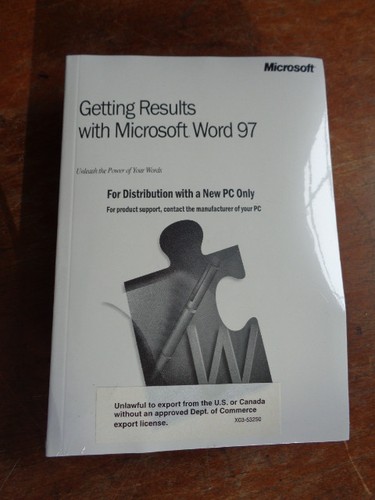 MICROSOFT WORD 97 - OEM - NEW sealed Vintage - Picture 1 of 5