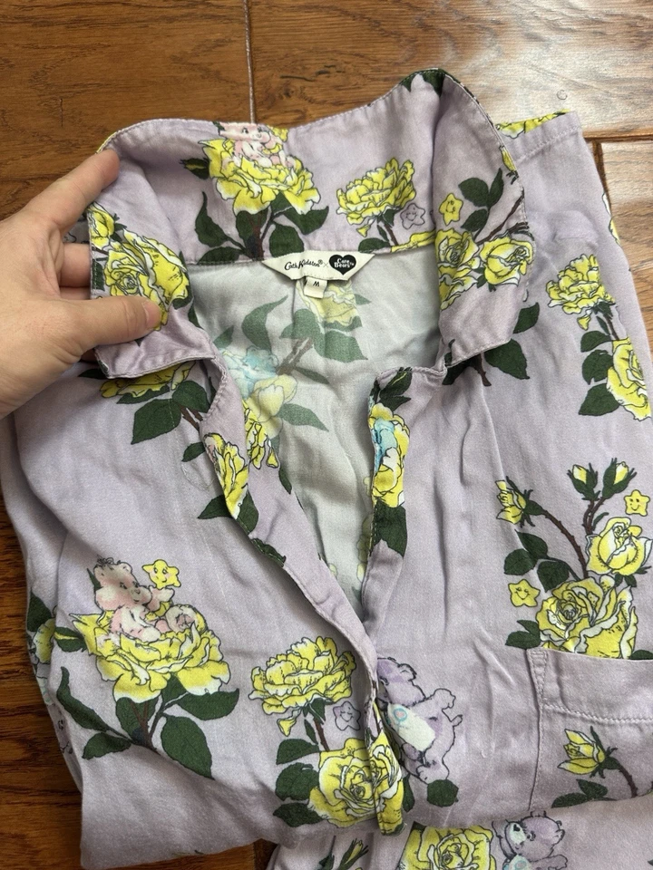 RARO Cath Kidston Icónico - Cuidado Oso Volantes Sedosos PJ Set Talla M Foto 2 de 4