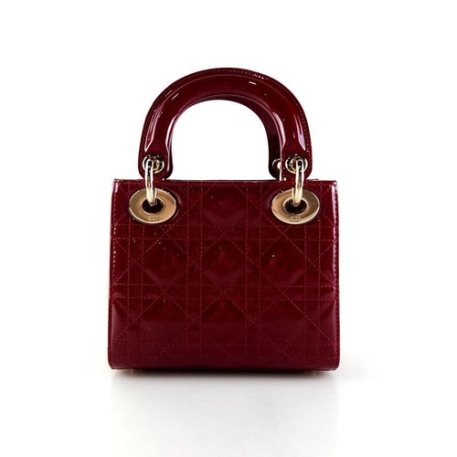 Dior Patent Cannage Lady Tote Bag Crossbody 10440 139927983 - Picture 4 of 7
