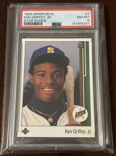 Ken Griffey Jr  1989 Upper Deck - Star Rookie #1 (RC) ICONIC ROOKIE! PSA 8 🔥