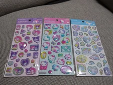 Sanrio Glitter Crystal Stickers 3 Types Hello Kitty My Melody Cinnamoroll