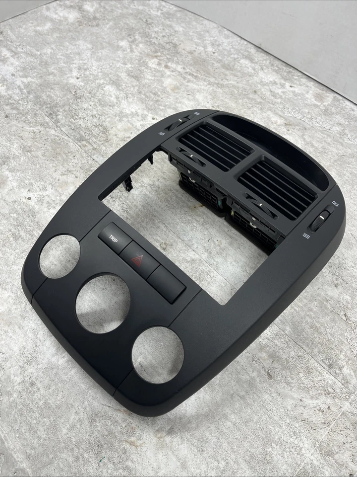 Reloj Kia Spectra 2007-2009 tablero central radio bisel HVAC bisel 84743-2F010 negro Foto 2 de 4