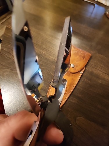  Vintage ABC Solingen Germany Fisherman's Multi-Tool w/The Leather Sheath - Picture 11 of 14