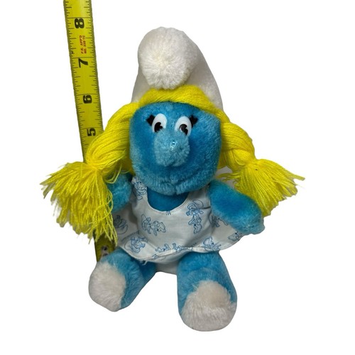 Peluche Pitufo Pitufina de Colección 1981 Peluche Coleccionable Juguete Retro 10" EE. UU. - Imagen 2 de 9