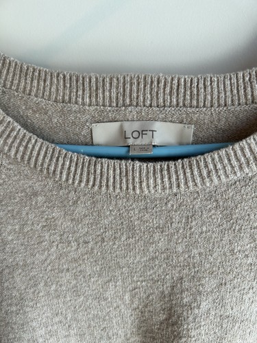 Ann Taylor Loft Pullover Damen L Meliert Braun Pulli Langarm - Bild 2 von 4