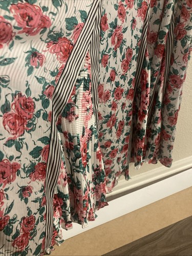 Vintage 80's Diane Freis Original Floral Georgette Dress Medium Green And Pink - Picture 8 of 16