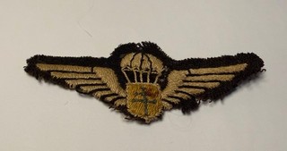 ANTIQUE WINGS PATENT PARATROOPER SAS DE LA FRANCE LIBRE MODEL LONDON