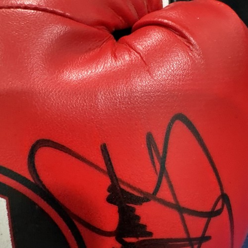 Guantone da boxe Manny Pacquiao firmato Ben Delgado allenatore autografo doppio auto - Foto 7 di 11