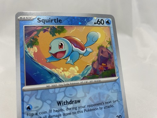 Squirtle 007/165 Cosmos Reverse Holo Costco Promo SV 151 Pokemon Card NM - Picture 2 of 4