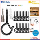 36 PCS Steel Outdoor Hanging Hooks with Safety Buckles Windproof Indoor Outdoor