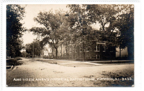 AUNT LIZZIE AIKEN'S MEMORIAL BAPTIST HOME, MAYWOOD: Ill USA postcard (C89936) - Picture 1 of 1