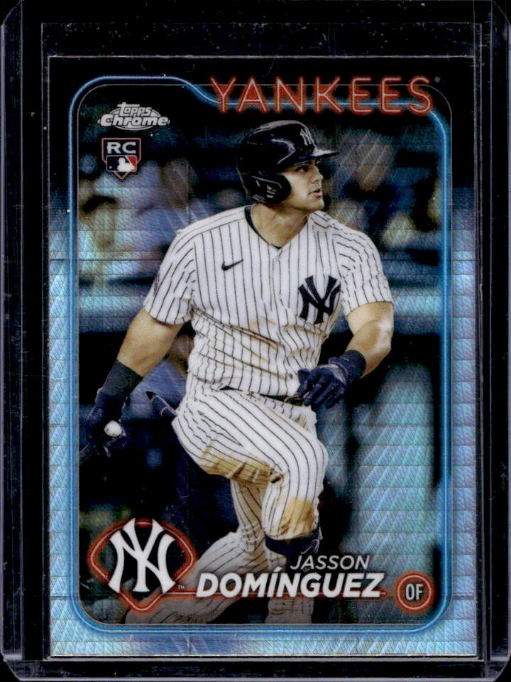 2024 Topps Chrome Jasson Dominguez RC Prism Refractor Rookie #89 Yankees