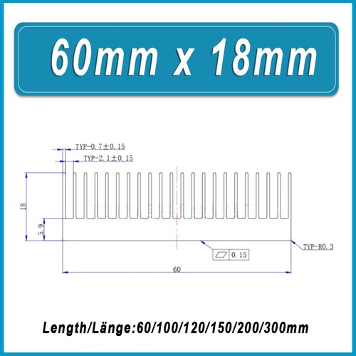 Mit/Ohne Kleber Aluminium Kühlkörper CPU Elektronik Computer Elektro Kühlung - Bild 27 von 131