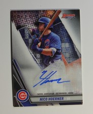 2019 Bowman's Best - Autographs Nico Hoerner #B19-NH Refractor (AU, RC) On Card