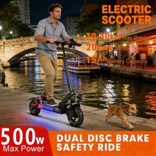 Dual-Suspension E-Scooter: 30mph Speed Silky Smooth Rides on Rough Terrain
