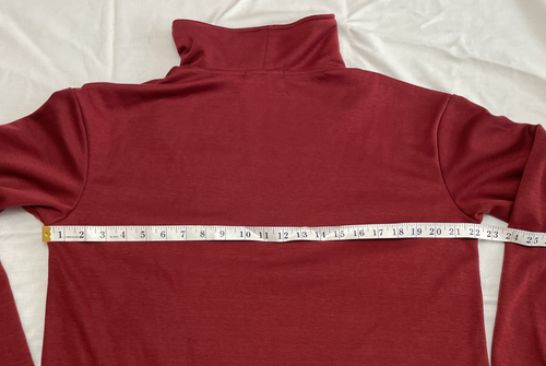Pullover Sweatshirt Sweater Herren Medium 1/4 Zip Rot/Maroon Pinkmarco - Bild 6 von 10