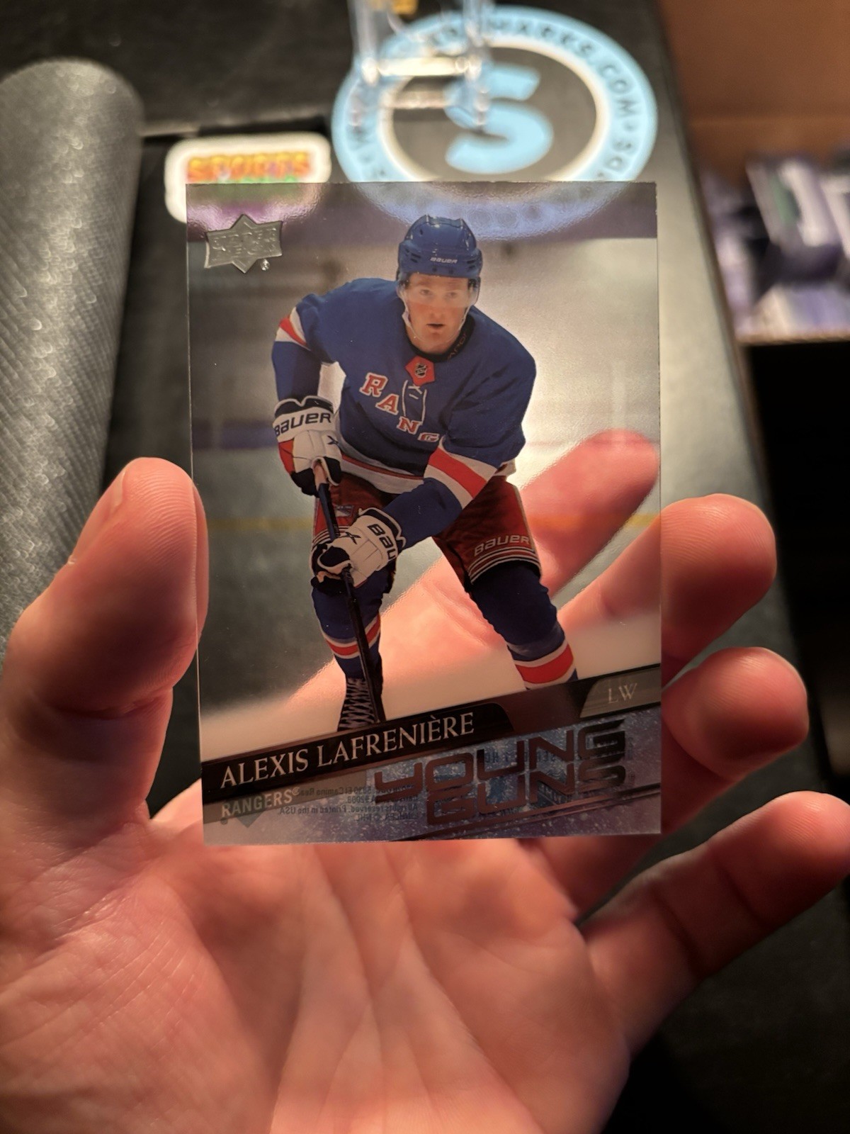 2020 UPPER DECK #201 ALEXIS LAFRENIERE CLEAR CUT YOUNG GUNS RC ROOKIE