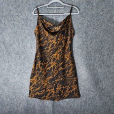 Urban Outfitters Women Dress M Satin Adjustable Slip Retro Mod Feminine Mini