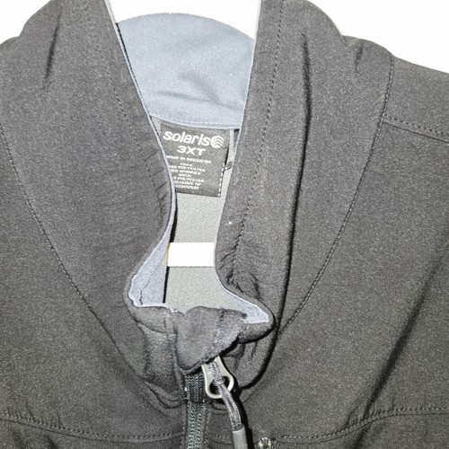 Solaris Men's Black Full Zip Sleeveless Vest Jacket 3XT Mock Neck - Picture 5 of 7