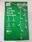 Home Accents Holiday 200 Icicle COOL WHITE Lights -2X BRIGHT Steady FLICKER FREE