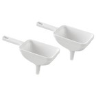  2 Pcs Funnels for Filling Bottles Wide Mouth Oil Large Food Grade