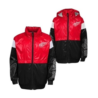 Outerstuff Jungen Sportartikel Kinder Jacke GOAL LINE STANCE FZ WINDBREAKE DETRO