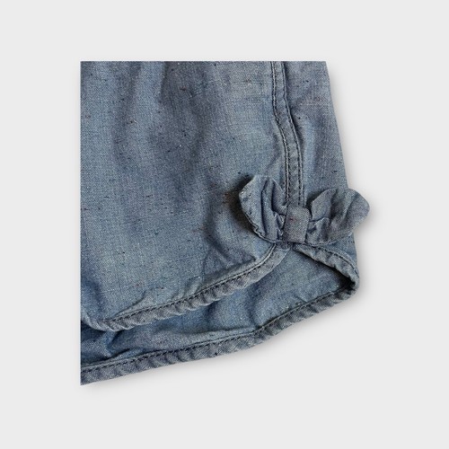 Hanna Andersson Chambray Bow Shorts - Picture 2 of 4