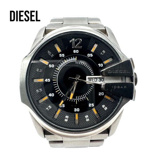 Diesel Watch Quartz Black Dial Stainless Steel Y2K