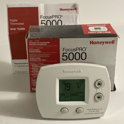 Honeywell FocusPRO 5000 TH5110D1006 Digitales nicht programmierbares Thermostat - Bild 4 von 22