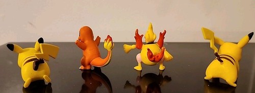 Vintage Lot Of 4 Pokémon Toy Mini Figures Charmandar Pokemon Action Retro - Picture 5 of 6