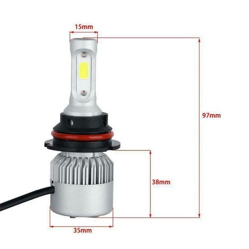 Alla Lighting 9004 LED Bulbs P29t Base Dual High Low Beam Headlights(off-roading - Picture 5 of 12