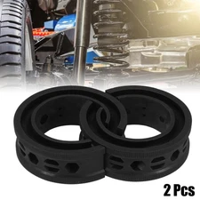2 Pcs Black Car Coil Spring Rubber Buffer Universal E Type for Ford for Chevy