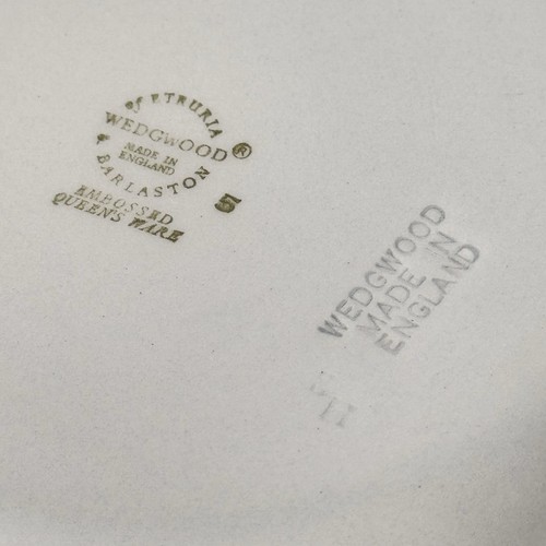 3 Vintage Wedgwood Creme auf Lavendel Muschel Rand Brot Dessert Salat Teller 6 1/4" - Bild 7 von 8
