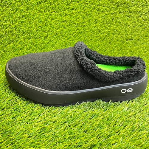 Oofos OOcoozie Mule Mens Size 12 Black Casual Walking Slip On Recovery Sandals - Picture 3 of 10