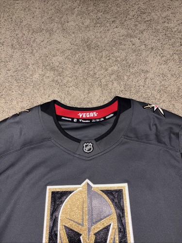 Fanatics Vegas Golden Knights Marc Fleury Hockey Jersey Youth L/XL NWT Gray - Picture 6 of 12