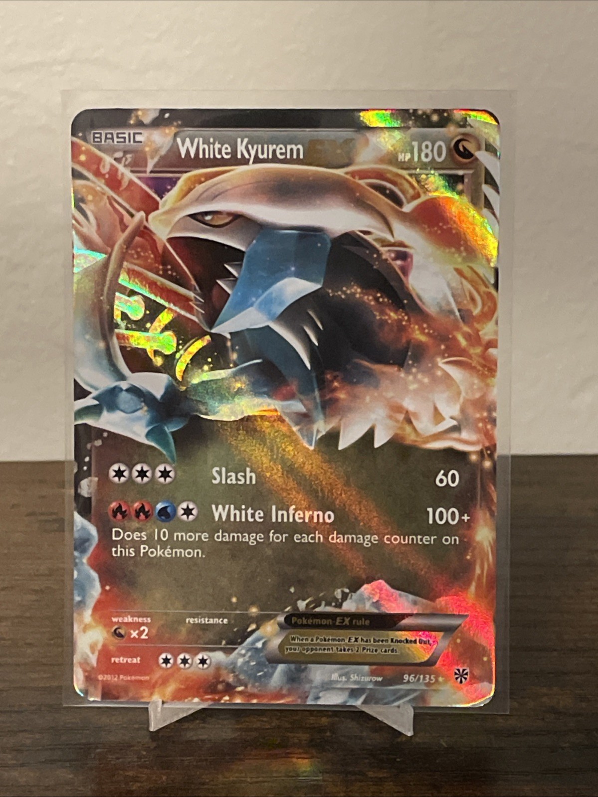Kyurem EX White Plasma Storm Ultra Rare Holo Card 96/135 NM
