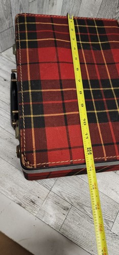 vintage shortrip Plaid train Case Travel suitcase - Picture 6 of 17